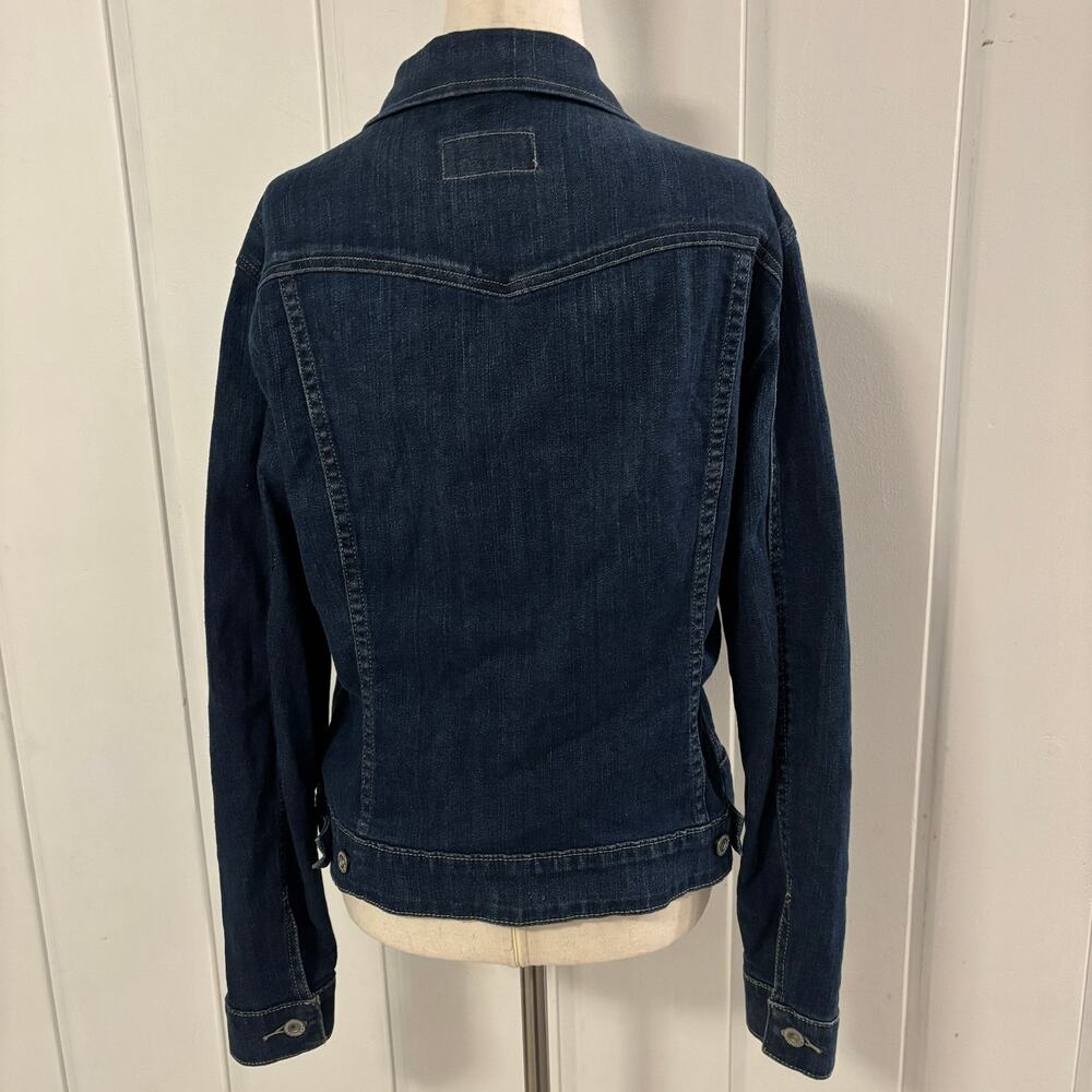 Levi's Women’s Denim Jacket XL Blue Trucker Button Front Excellent - Picture 6 of 12
